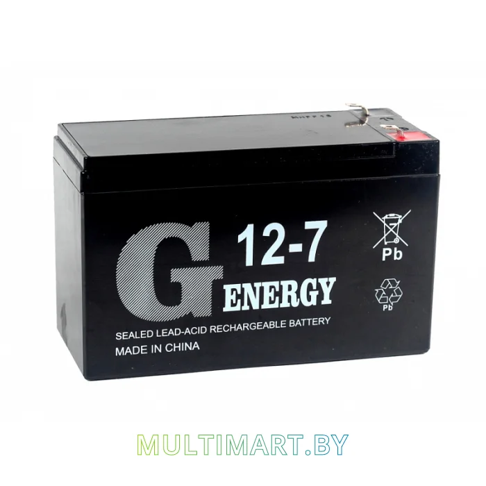 Аккумулятор для ИБП G-Energy 12-7 F1 (12В/7 А·ч)